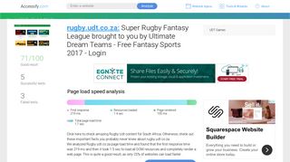 Access rugby.udt.co.za. Super Rugby Fantasy League brought to you ...