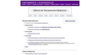 Office of Technology Services - Email and Spam