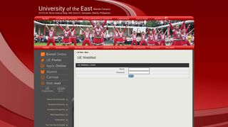 UE WEbmail Login - University of the East