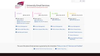 University Email Systems - Computing Services Centre, City University ...