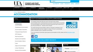 Accommodation - The UEA Portal