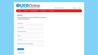 Register - UEB Online