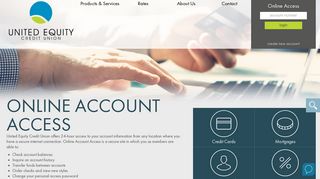Online Account Access - United Equity Credit Union