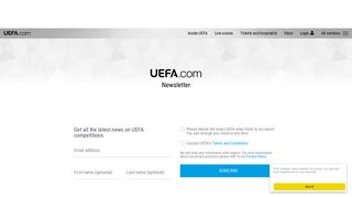 UEFA.com Newsletter - UEFA.com