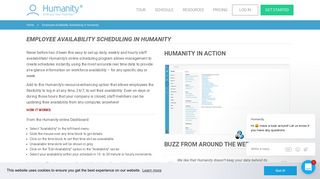 Employee Availability Scheduling in Humanity - Humanity