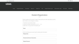 UEMS | Registration