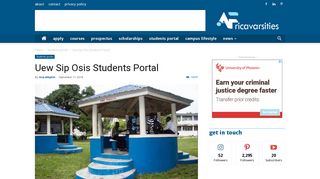 Uew Sip Osis Students Portal | Africavarsities