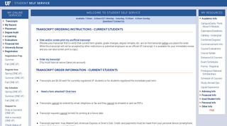 Transcript Ordering Instructions - UF - Student Self Service - University ...