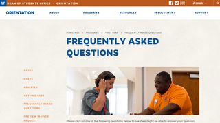 Frequently Asked Questions - Orientation - UF Orientation - University ...