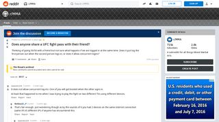 Does anyone share a UFC fight pass with their friend? : MMA - Reddit