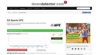 EA Sports UFC down? Current problems and outages | Downdetector