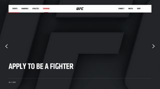 Apply to Be a Fighter | UFC