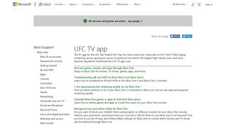 UFC TV | UFC TV on Xbox One - Xbox Support