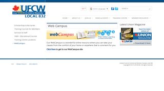 Web Campus | Labour Union Manitoba | Workers Unions - UFCW832