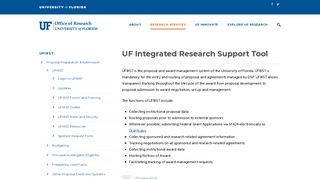 UFIRST – Office of Research