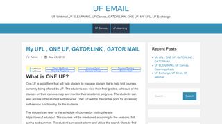 UF EMAIL - UF Webmail,UF ELEARNING, UF Canvas, GATOR LINK ...