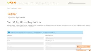 Register - Ufone