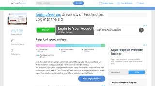 Access login.ufred.ca. University of Fredericton: Log in to the site