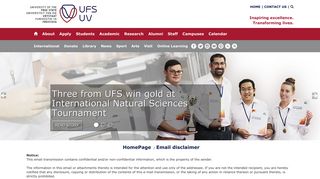 E-mail disclaimer - UFS