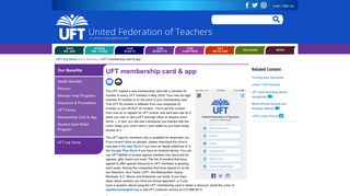 UFT membership card & app | United Federation of Teachers