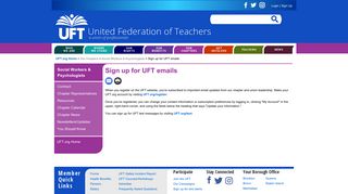 Sign up for UFT emails | United Federation of Teachers