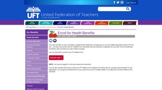 UFT Welfare Fund Enrollment | United Federation of Teachers
