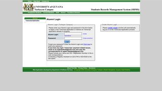Alumni - University of Guyana - Prospective Student Login