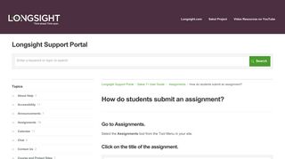 How do students submit an assignment? | Sakai 11 User Guide ...