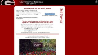 UGA Self Service - University of Georgia