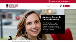 Master of Science in Financial Planning | UGA Online | Online ...