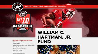 Wiliam C. Hartman, Jr. Fund | The Georgia Bulldog Club