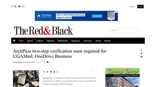 ArchPass two-step verification soon required for UGAMail, OneDrive ...