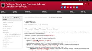 First-Year Students (2-Day Sessions) | Orientation | Student Success ...