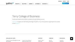 Terry College of Business | Qualtrics