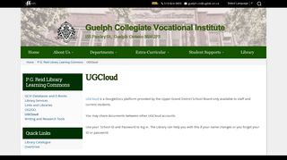 UGCloud (Guelph Collegiate Vocational Institute)