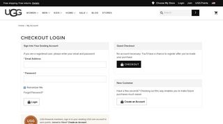 UGG® Official Site | Customer Login