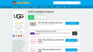 UGG Australia Coupons & Promo Codes 2019 - Coupon Sherpa