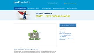 SSgA Upromise 529 - Ugift® - Give college savings