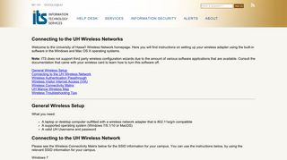 Connecting to the UH Wireless Networks :: ASK US, University of ...