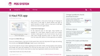 U-Haul POS app ‹ POS system