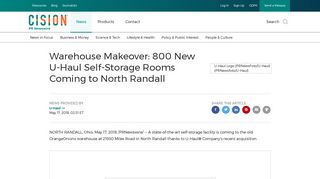 Warehouse Makeover: 800 New U-Haul Self-Storage Rooms Coming ...