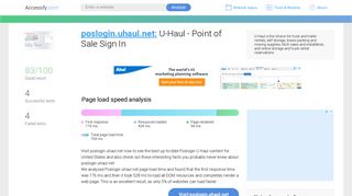 Access poslogin.uhaul.net. U-Haul - Point of Sale Sign In