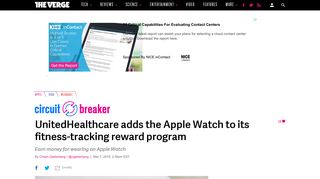 UnitedHealthcare adds the Apple Watch to its fitness-tracking reward ...