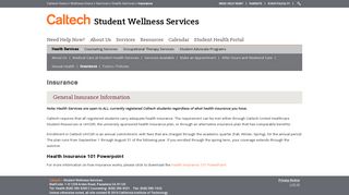 Insurance | Student Wellness Services