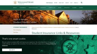 Student Insurance Links & Resources | William & Mary