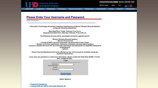 Please Enter Your Username and Password. return ... - UHD e-services