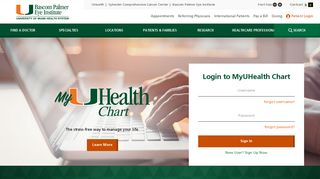 My UHealth Chart | University of Miami Health System