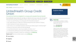 UnitedHealth Group Credit Union Overview - UnitedHealth Group