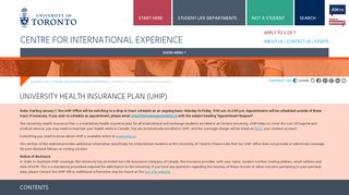 University Health Insurance Plan (UHIP) | Student Life
