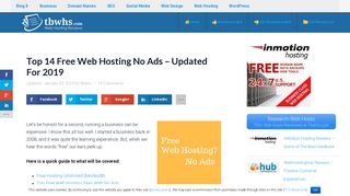 Top 14 Free Web Hosting No Ads - Updated For 2018 |